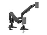 Equip Tischhalterung 17"-35"/2TFT 360° Gasfeder 20Kg schwarz retail