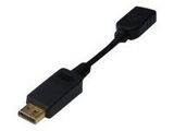 DIGITUS DisplayPort Adapter / Konverter, 0,15m, schwarz