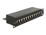 DELOCK 10" Patchpanel 12 Port Cat.6 schwarz