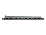 LINDY Cat6A Patchpanel 24p STP 10GE 1/2 HE Schwarz