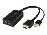Alogic Adapter Konverter HDMI -> DisplayPort M/F schwarz
