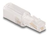 DELOCK Telefonkabel-Verdrehschutz Adapter RJ10 St zu RJ10 Bu