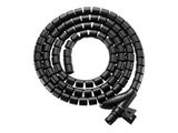 Equip Spiral-Kabelschlauch 100cm für Untertischmontage sw Polybeutel