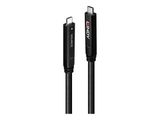 LINDY 15m USB 3.2 Gen 2 & DP 1.4 Typ C Hybridkabel