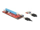 DELOCK Riser Card PCI Express x1 > x16 mit 60cm Kabel