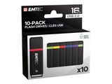 Emtec USB2.0 K100 16GB P10 10-pack color box retail