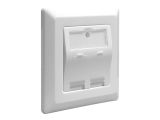 DELOCK Keystone Anschlussdose 2-Port