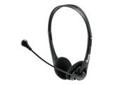 Equip Headset USB 2.0 USB-A Mikro,int.Bed.Stereo 1.8m sw