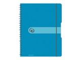 Herlitz Spiralblock "to go" PP-Cover A4 80 Bl. blau transp.