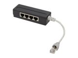 LogiLink Splitter 4port RJ45, geschirmt, mit 15 cm Kabel