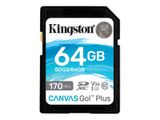 SD Card 64GB Kingston SDXC Canvas Go Plus C10 retail