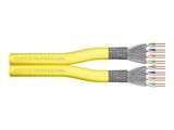 DIGITUS Verlegekabel Cat7a S/FTP dupl.B2ca 500m gelb AWG22/1 (Speditionsversand)