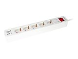 Equip Steckdosenleiste 5-fach Schuko 1,5m Kabel,2xUSB,Schutz