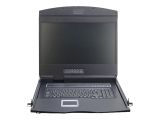 DIGITUS Konsole 19"TFT,8-Port CAT5 KVM&Touchpad, Deutsch