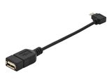 DIGITUS USB Adapter/Konverter,OTG,micro B/St-A/Bu,0,15m,sw