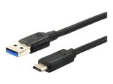 Equip Kabel USB-A 3.2 -> C St/St 0.25m 3A/20V sw Polybeutel