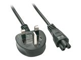 LINDY IEC-Netzkabel UK C5 2m
