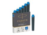 PARKER Tintenpatrone QUINK Mini Blau 6 Stück