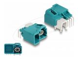 DELOCK HDMTD single + Powerpin Stecker gewinkelt für PCB