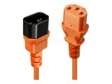 LINDY IEC-Netzverlängerung C14 - C13 orange 1m