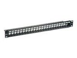 Equip Patchpanel 24x Cat6 19" UTP 1HE Keystone Montage sw