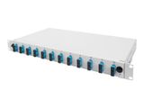 DIGITUS LWL Spleißbox 1HE unbestückt ausziehbar schnellversc