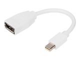 DIGITUS DisplayPort Kabel, mini DP - DP St./Bu. 0,15m weiß