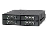 Backplane IcyDock 4x6,3cm SATAI-III in 1x5,25" HDD/SSD sw