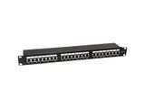Equip 19" Patchpanel 24x RJ45 Cat6 FTP 1HE schwarz
