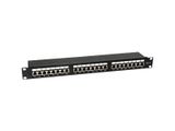 Equip Patchpanel 24x RJ45 Cat6 19" FTP 1HE ISO/IEC schwarz