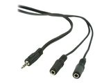 gembird 3,5 mm Audio-Splitterkabel, 10 cm, schwarz