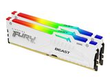 DDR5 32GB PC 6000 CL30 Kingston KIT (2x16GB) FURY Beast Whi retail