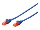 DIGITUS Patchkabel Cat6 U/UTP 2xRJ45 3.0m blau LSZH