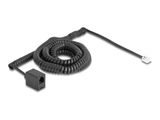 Delock Telefonkabel/Spiralkabel RJ11 St. zu RJ11 Bu. 10m