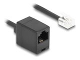 Delock Telefonkabel/Spiralkabel RJ11 St. zu RJ45 Bu. 5m