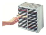 Fellowes Spring CD/DVD platingrau 48 Fächer