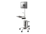 Neomounts BOS 10"-27" Mobiler PC/TFT Platz silber
