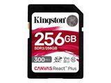SD Card 256GB Kingston SDXC React+ 300R/260W Reader retail