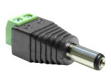 DELOCK Adapter Terminalblock 2Pin -> DC 2,1 x 5,5mm Stecker