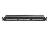 LINDY Cat6 Patchpanel 24p STP 1HE Schwarz