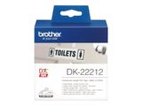 Film weiß Brother QL550/500 15,48m*62mm DK-22212