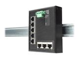 DIGITUS Switch Ind. 5-Port Gigabit Flat Unmanaged schwar