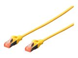 DIGITUS CAT 6 S/FTP Patchkabel, 10 Stück, 0,5m, gelb