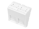 DIGITUS Frontplatte, 2-Port, 45x45mm für DN-93802-5-SH