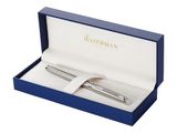 WATERMAN Fllfederhalter Hemisphere Edelstahl F Blau