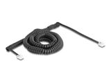 Delock Telefonkabel/Spiralkabel RJ11 St. zu RJ11 St. 10m