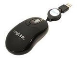 LogiLink Maus USB Mini optisch 800dpi m. Kabeleinzug