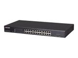 INTELLINET Switch 24x GE Web-Managed SNMP 2xMini Gbic PoE+