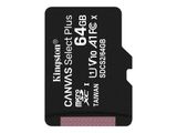 SD MicroSD Card 64GB Kingston SDXC Canvas+ (Class10) o.Ad retail