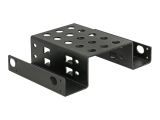 DELOCK Einbaurahmen 2x 2.5" zu 5.25" Metall schwarz